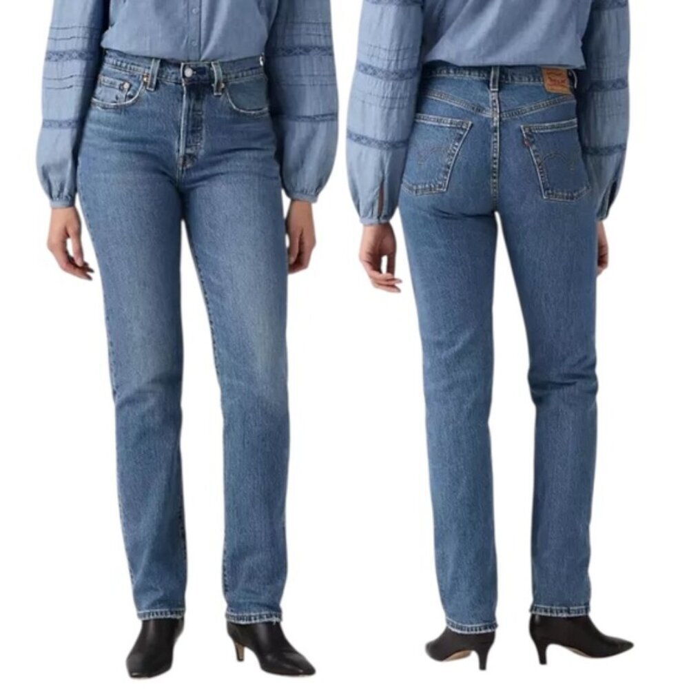 Levi’s 501 Original Fit Jeans Size 30 Medium Indigo Worn In Blue Wash